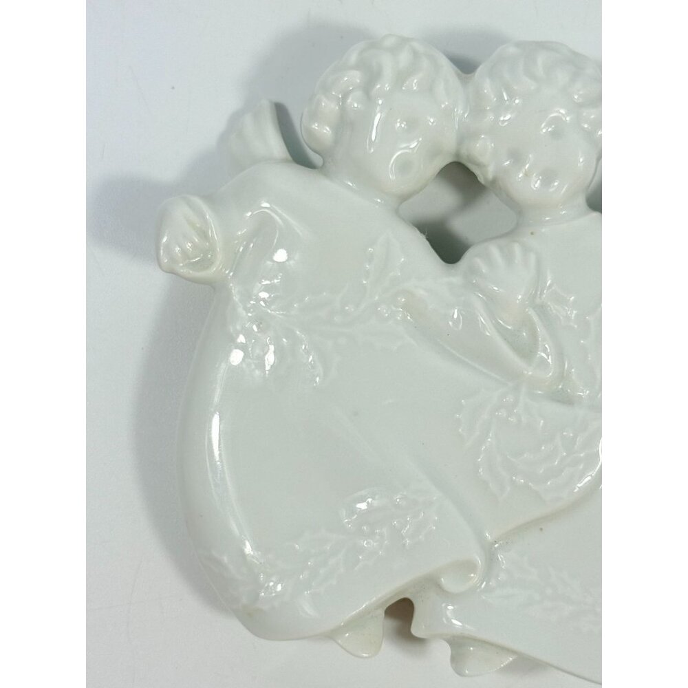 Christmas Tree Ornament Caroling Angels Haviland Limoges Signed France 1982 - Picture 12 of 16